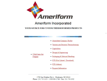 Tablet Screenshot of ameriform.us